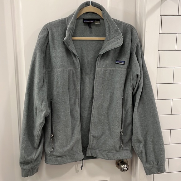 Vintage Patagonia 1998 Gray Synchilla Full Zip Fleece Jacket Size M El Capilene - Picture 3 of 16
